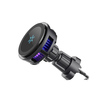 Ice Cooling Magnetic Wireless Car Charger Stand With LED - Smarsty
