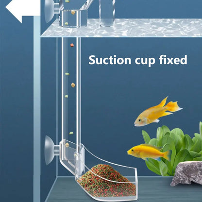 Transparent Acrylic Aquarium Fish Feeder Tube Design - Smarsty