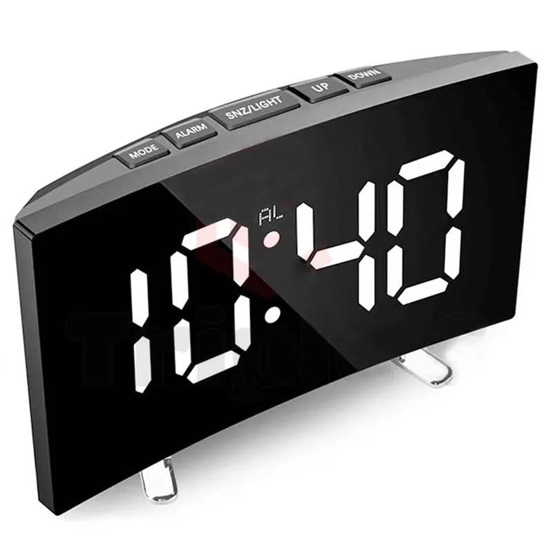 Noiseless Digital Alarm Clock with Large LED Display - Smarsty