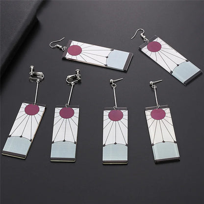 Anime Demon Slayer Acrylic Drop Earrings for Unique Style - Smarsty