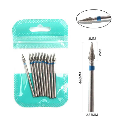 10 Piece Diamond Nail Drill Bit Set for Perfect Manicures - Smarsty