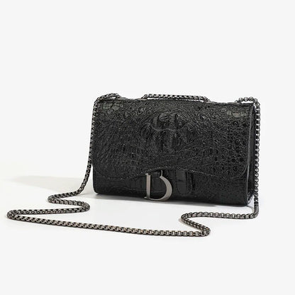 Luxurious Women's Sequined Crossbody Handbag With Chains - Smarsty