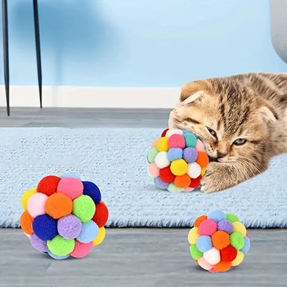 Durable Nylon Cat Plush Ball Toy for Engaging Play - Smarsty