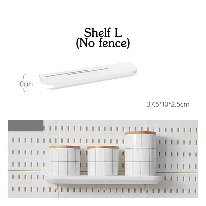 DIY Pegboard Accessories Kitchen Organization No Drill Hanging Shelf Storage Hooks Wall Organizer Crafts For Garage Room