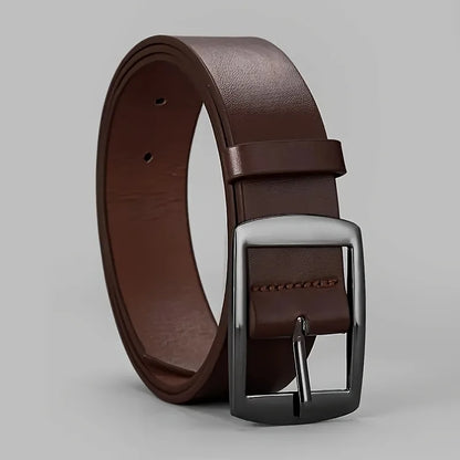 Luxury PU Leather Belt for Men Metal Buckle - Smarsty