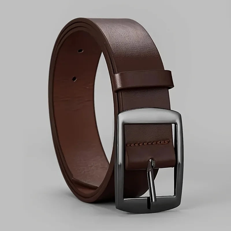 Luxury PU Leather Belt for Men Metal Buckle - Smarsty