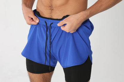 Gym Shorts Men Running Shorts with Liner Pockets Towel Loop Quick Dry Lightweight Workout Men's Breathable Athletic Sport Shorts - Smarsty