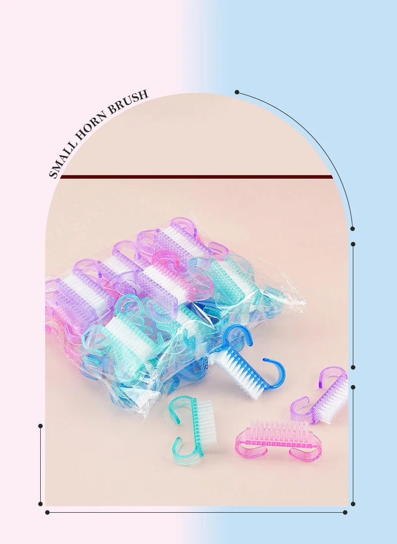 Pink Acrylic Nail Brushes Set for Easy Dust Removal - Smarsty