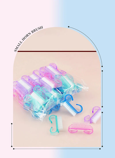 Plastic Nail Brushes Set for Effective Nail Cleaning - Smarsty