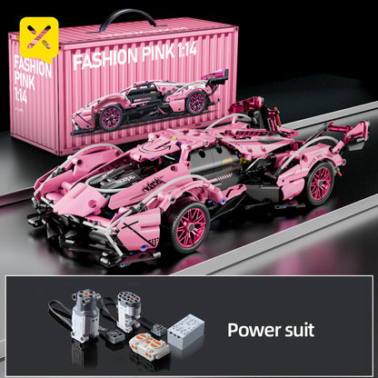 ToylinX Technical Building Blocks Racing Sport Car Speed Vehicle Model City Mechanical Super Bricks Puzzle Toys Adult Gift