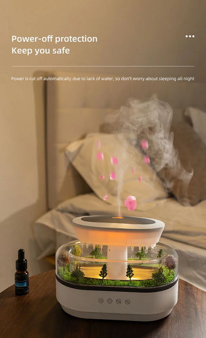 Colorful Ultrasonic Aroma Humidifier With Essential Oil Diffuser - Smarsty