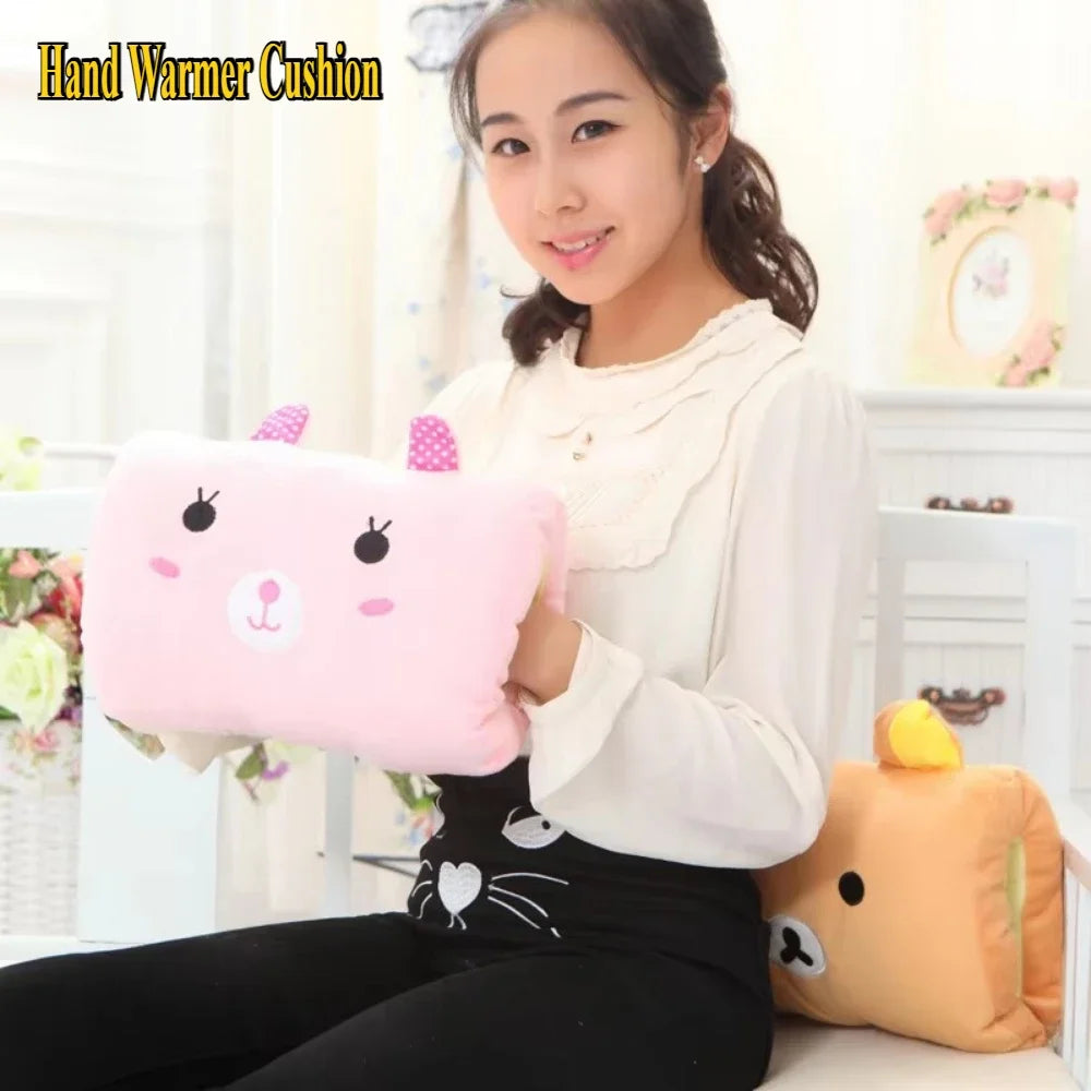 Kids Cartoon Plush Hand Warmer Soft Pillow Gift - Smarsty