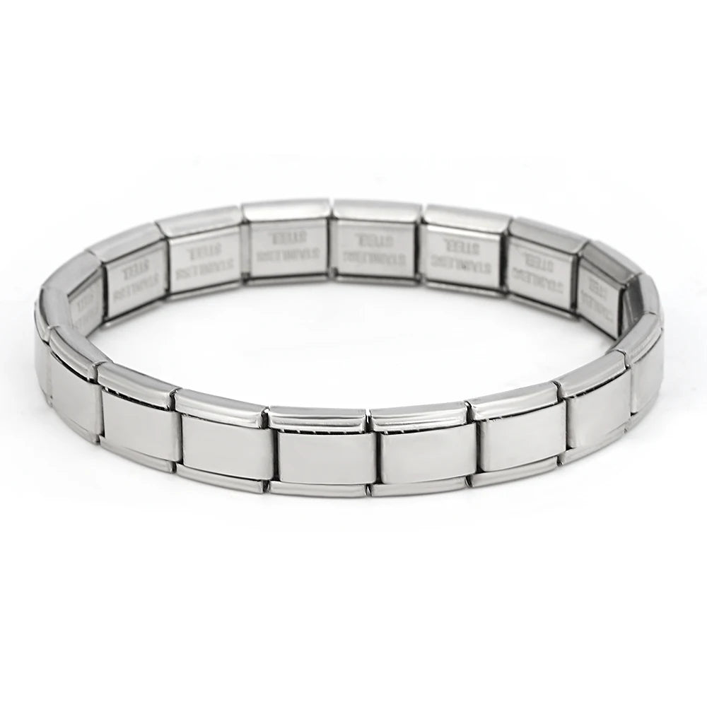 Italian Links Stainless Steel Charm Bracelet for Women - Smarsty