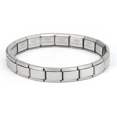 Italian Links Stainless Steel Charm Bracelet for Women - Smarsty