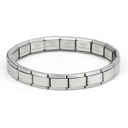 Italian Links Stainless Steel Charm Bracelet for Women - Smarsty