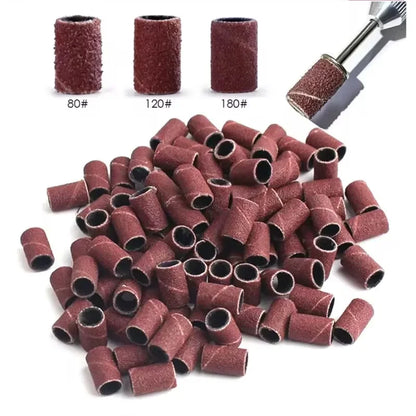 Sanding Cap Bands for Electric Nail Drill 180 Grit - Smarsty