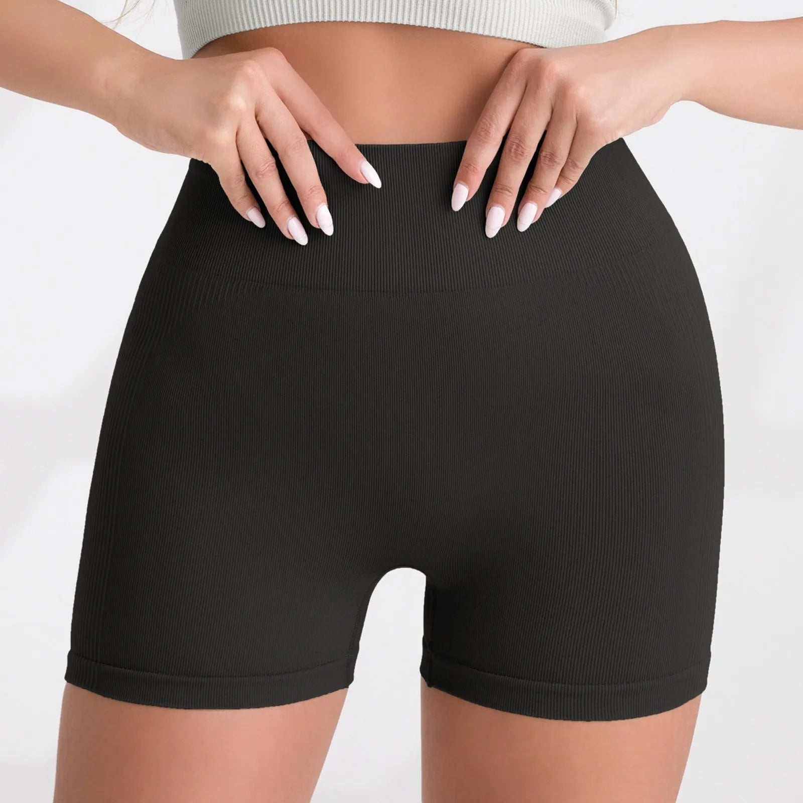 Women's High Waist Peach Lift Hip Sports Shorts Tight Yoga Shorts Shorts for Women Women's Shorts Summer Womens Shorts Elegant - Smarsty