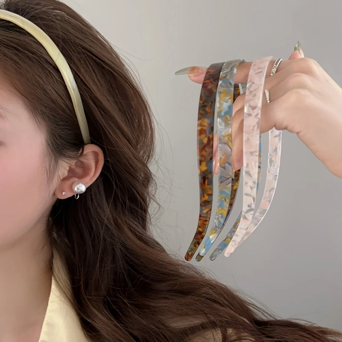 Acetate Non Clamping Headband Elegant Lightweight Summer - Smarsty