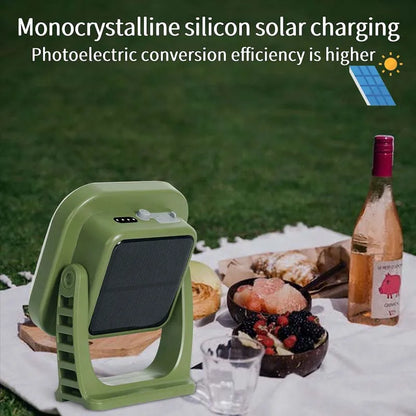 MOSLIGHTING Solar Chargin Tent Strong Light with Magnet Zoom Portable Torch Camping lantern Work Maintenance Lighting 80W LED