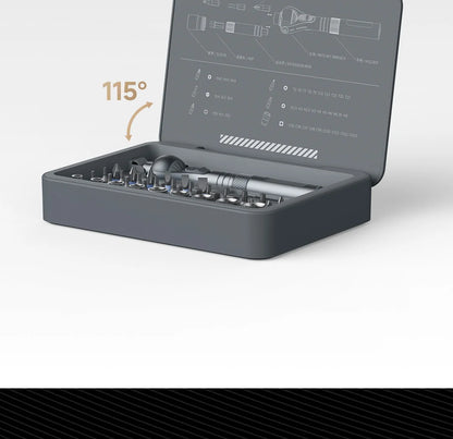 VMAN 40-in-1 Multi-Function Ratchet Screwdriver Kit with Magnetic Bits – Mini Repair Tool Set for PC, iPhone & Home Use