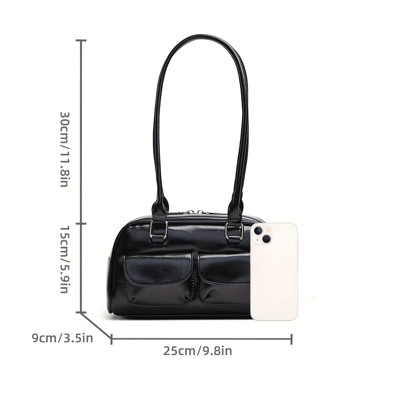 PU Leather Bowling Bag For Women With Multi Pocket Storage - Smarsty