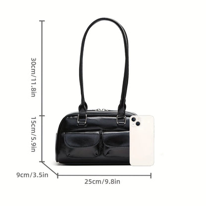 PU Leather Bowling Bag For Women With Multi Pocket Storage - Smarsty