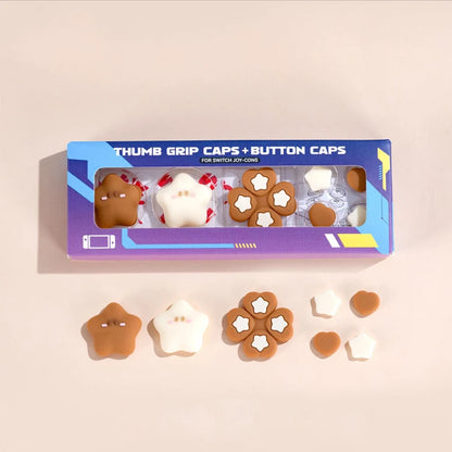 Cute Star Love Silicone Joy-Con Thumb Grip Caps - Smarsty