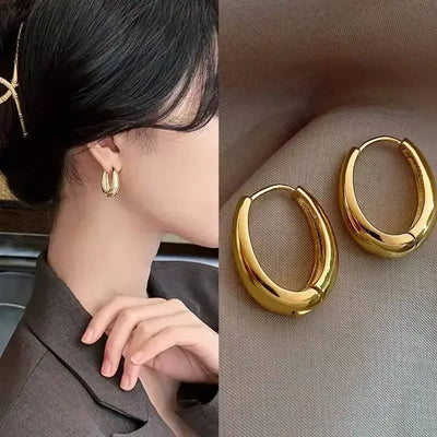 Vintage Metal Drop Earrings for Women - Classic Party Jewelry - Smarsty