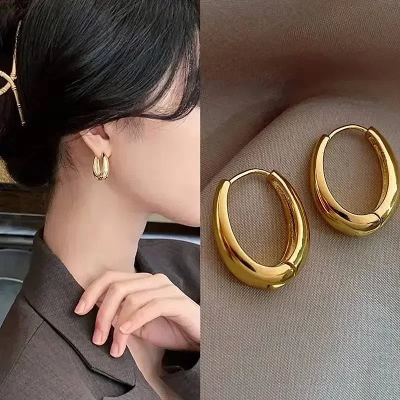 Vintage Metal Drop Earrings for Women - Classic Party Jewelry - Smarsty