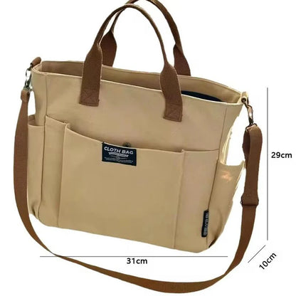Urban Minimalist Canvas Tote Bag Large Capacity Crossbody - Smarsty