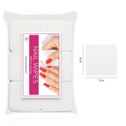 300 Pcs Lint Free Cotton Nail Polish Remover Wipes - Smarsty