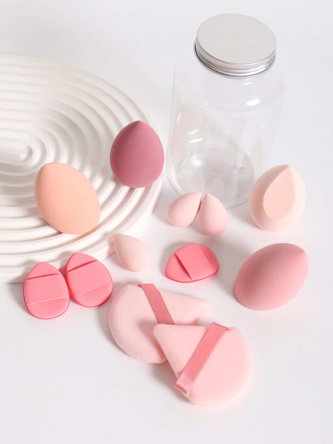 12Pcs Latex-Free Makeup Sponge Set for Flawless Application - Smarsty