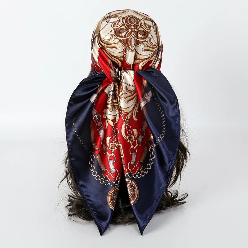 Luxury Silk Scarf for Women Sun Protection Designer Shawl - Smarsty