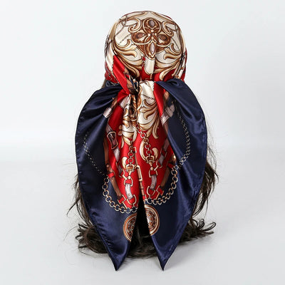 Luxury Satin Silk Scarf for Women Sun Protection - Smarsty