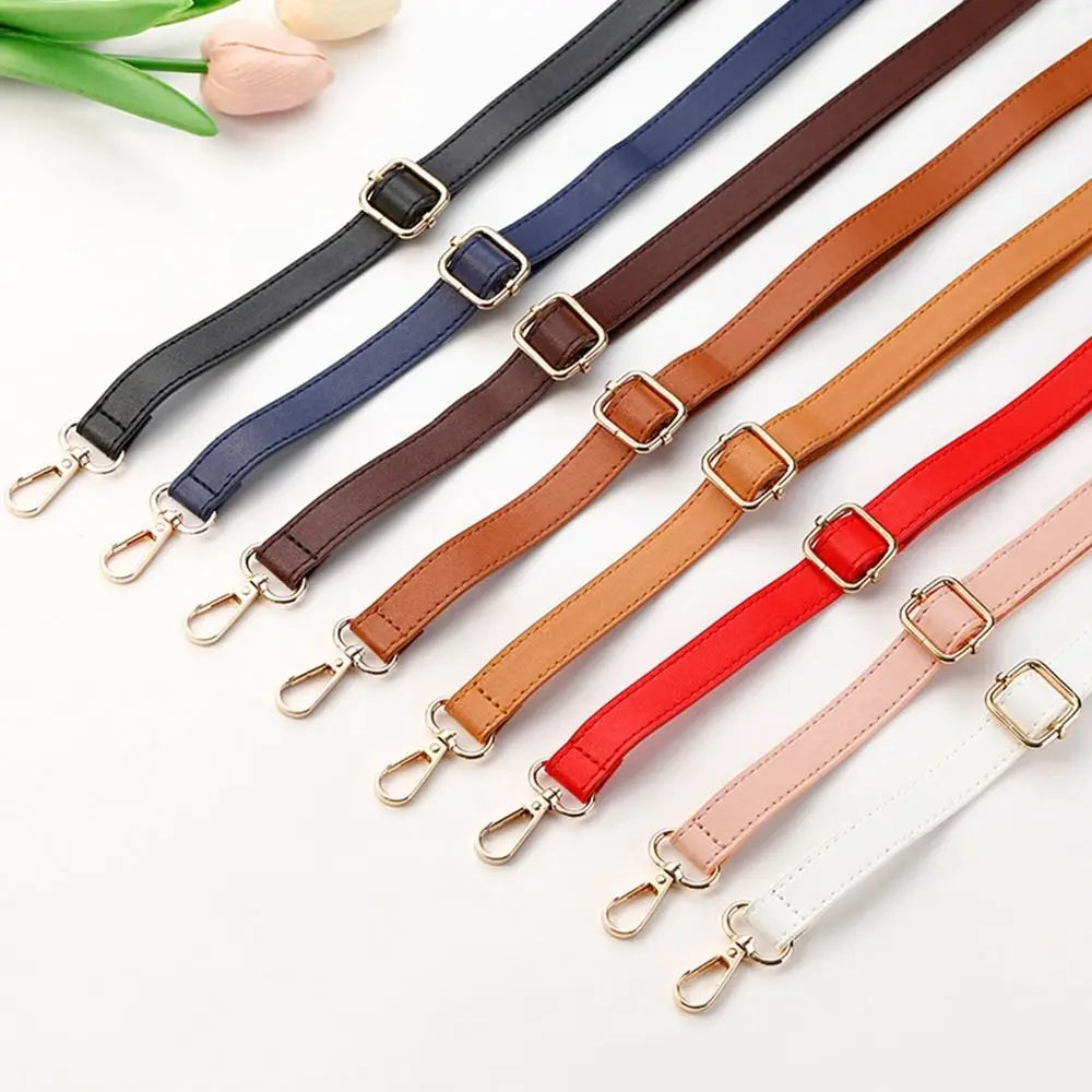 Fashion PU Leather Bag Handle Replacement Bags Strap 130cm Adjustable Shoulder Bag Strap Handbag Belts Bag Parts Accessories