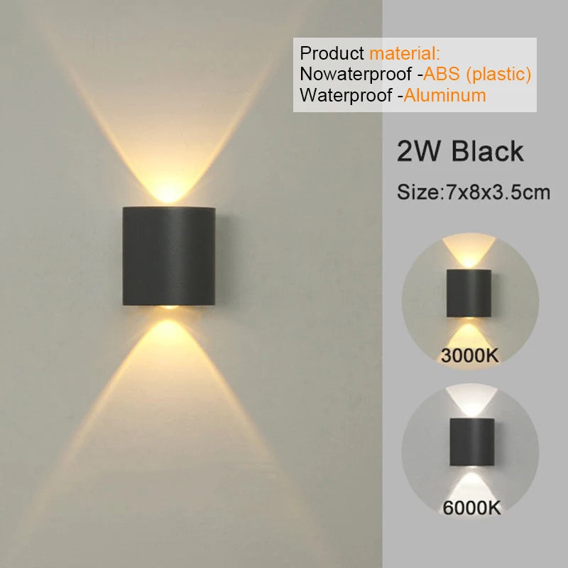 Modern LED Wall Sconces for Indoor Outdoor Lighting - Smarsty