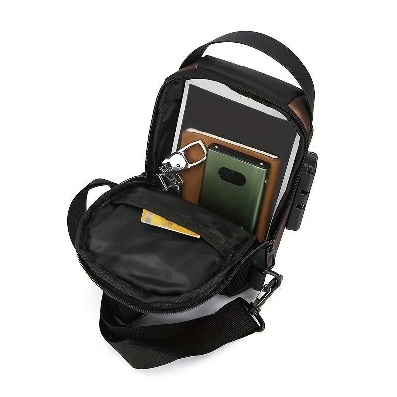 Durable Oxford Crossbody Sling Bag With Phone Pocket - Smarsty