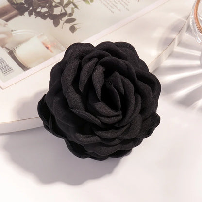 16 Color Rose Flower Hair Claw Clips Medium Secure Grip - Smarsty