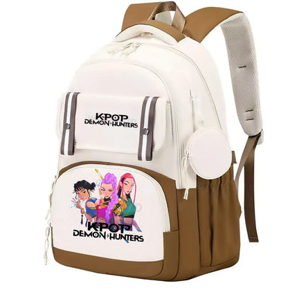 Demon Hunters Anime Backpack Large Capacity School Bag - Smarsty