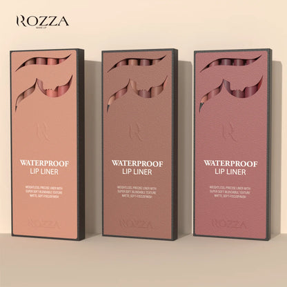 Rozza Waterproof Lip Liner Pencil Set for Long Lasting Wear - Smarsty