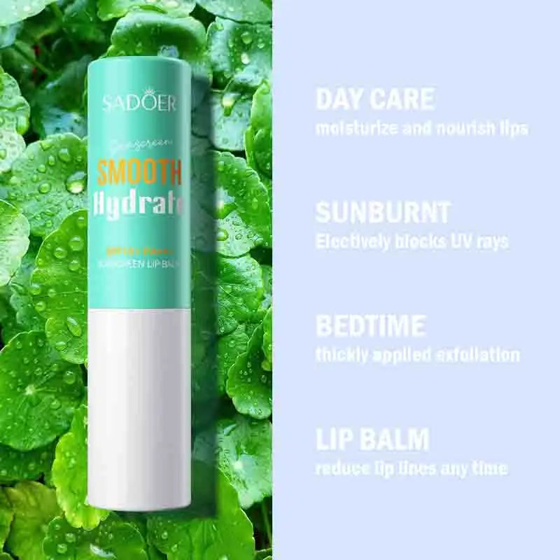 SADOER SPF 15 Lip Sunscreen Balm for Hydrated Lips - Smarsty