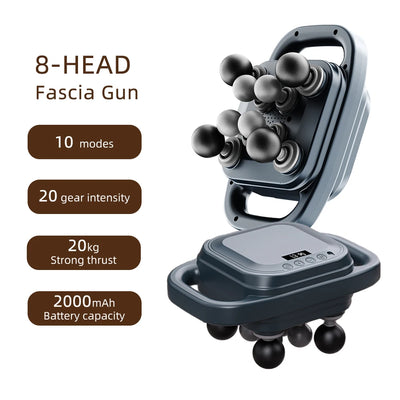 16-Head Fascia Gun High-Frequency Vibration Body Massage Gun Back and Waist Massager Neck Shoulder Massager Muscle masajeador - Smarsty