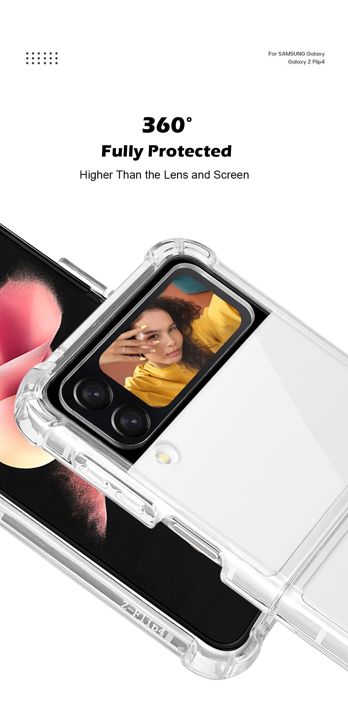 Transparent MagSafe Case With Air Cushion Shockproof Z Flip - Smarsty