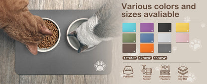 Absorbent Pet Feeding Mat for Easy Clean Up - Smarsty