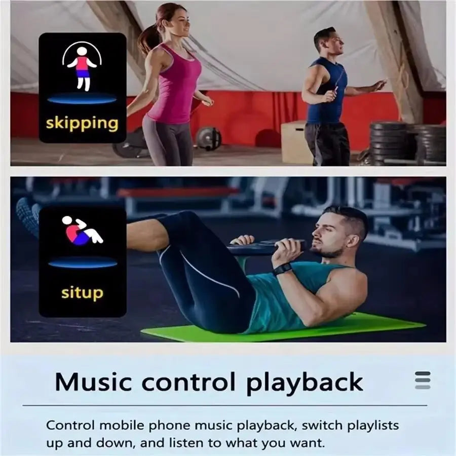 Smartwatch Fitness Tracker with Music Control and Pedometer - Smarsty