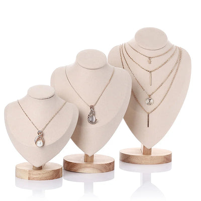 Velvet Jewelry Display Stand for Necklaces and Pendants - Smarsty