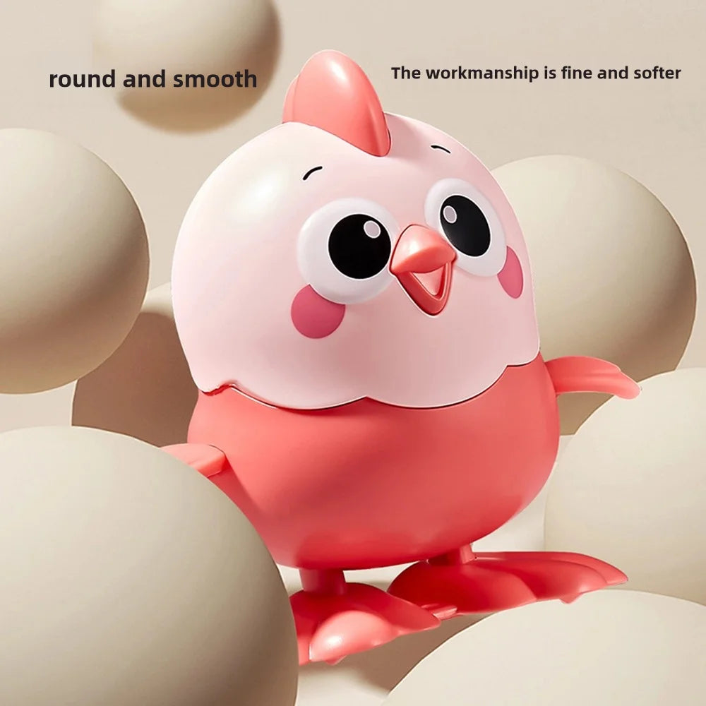 New Kidsren's Chick Can Move Cartoon Jumping Little Yellow Chicken Baby Wind-Up Small Toy Kidsren's Jumping Chicken Wind-Up Toy Fun Artificial Wind-Up Small Animal Can Move and Run Learn to Crawl 1 to 2 Years Old Baby