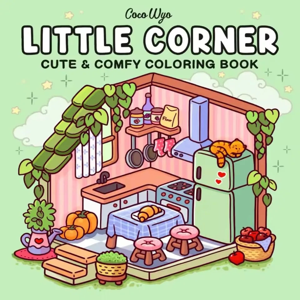 Halloween Coloring Book COZY FRIENDS Coloring Book For Adults And Teens Featuring Adorable Creepy Creatures for Halloween Gifts - Smarsty
