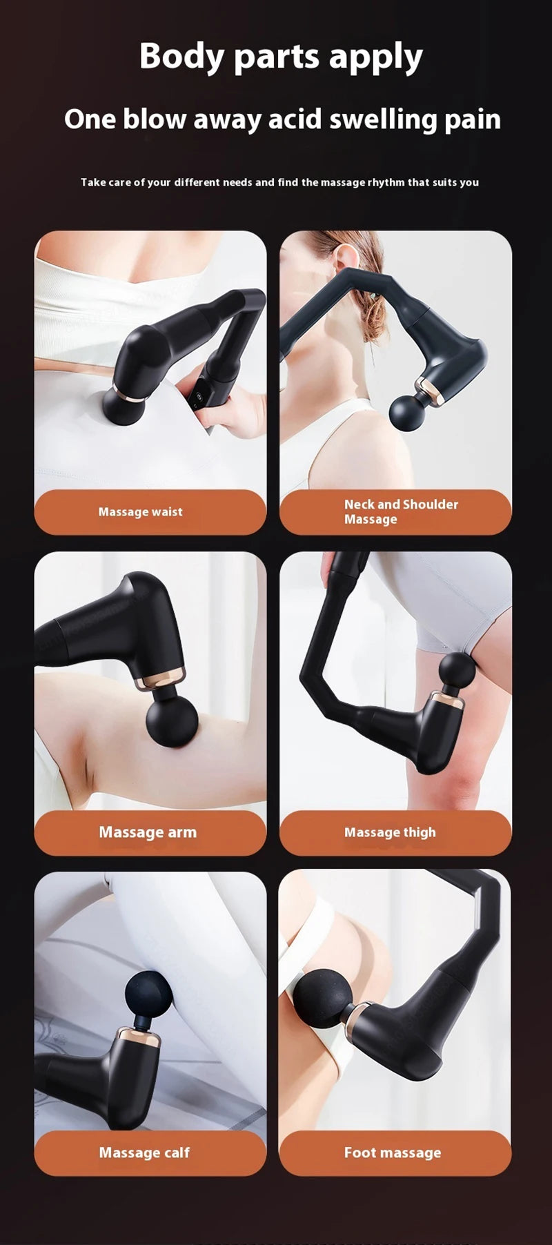 Portable Deep Tissue Massage Gun for Muscle Relief - Smarsty