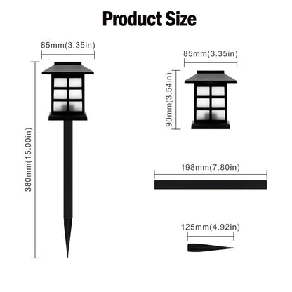 8pcs Waterproof Solar Garden Pathway Lights for Outdoor Decor - Smarsty